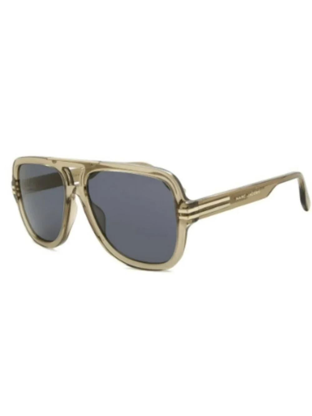 Marc Jacobs Aviator Sunglasses Brown Frame Gray Lenses With Case